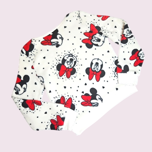 Disney Kids Minnie Mouse White and Red Sweatshirt Size 6X - Picture 2 of 3